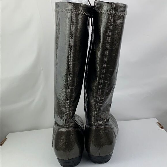 Kenneth Cole Graphite Paten Book-a-licious boots - Picture 4 of 8